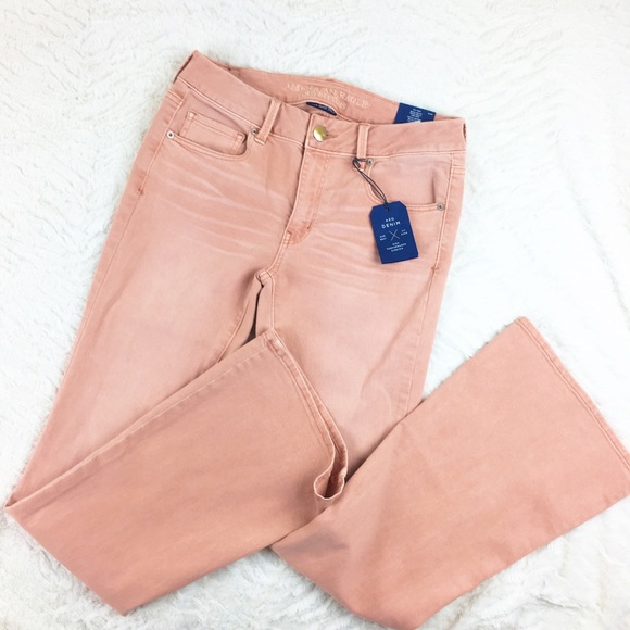 American Eagle Outfitters Denim - American Eagle | Peach Boho Artist Flare Jeans